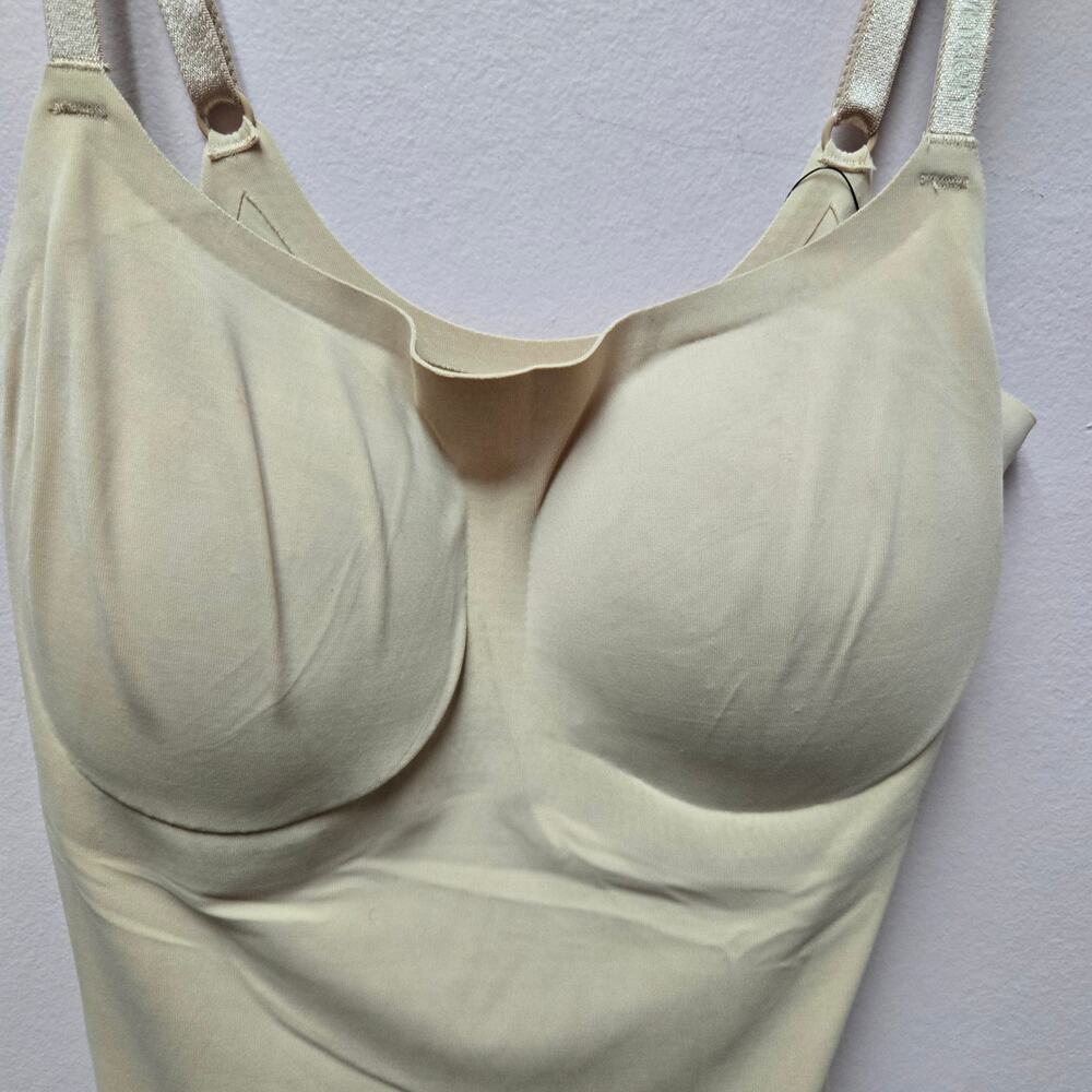 Calvin Klein Sleepwear Slip Chemise XS NWT Built In Bra Nude - Picture 2 of 5